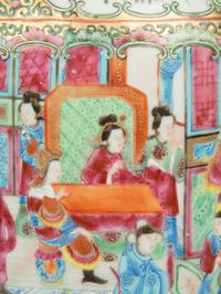 A Pair of Chinese Export Rose Medallion Porcelain Vases
