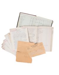 [MANHATTAN PROJECT]. An extensive archive including original laboratory notebooks, typed laboratory reports and drafts, and typed communications relating to the research activities in Princeton's Frick Laboratories of the Princeton Analytical Group under the direction of Professor Nathaniel H. Furman for the Manhattan Project, ca 1942-1946.