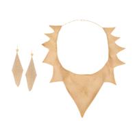 Tiffany & Co., Elsa Peretti, Yellow Gold Mesh Necklace and Earrings