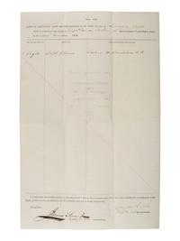 [CIVIL WAR]. A group of Civil War signatures highlighted by a signed CDV of Union General William F. Smith.