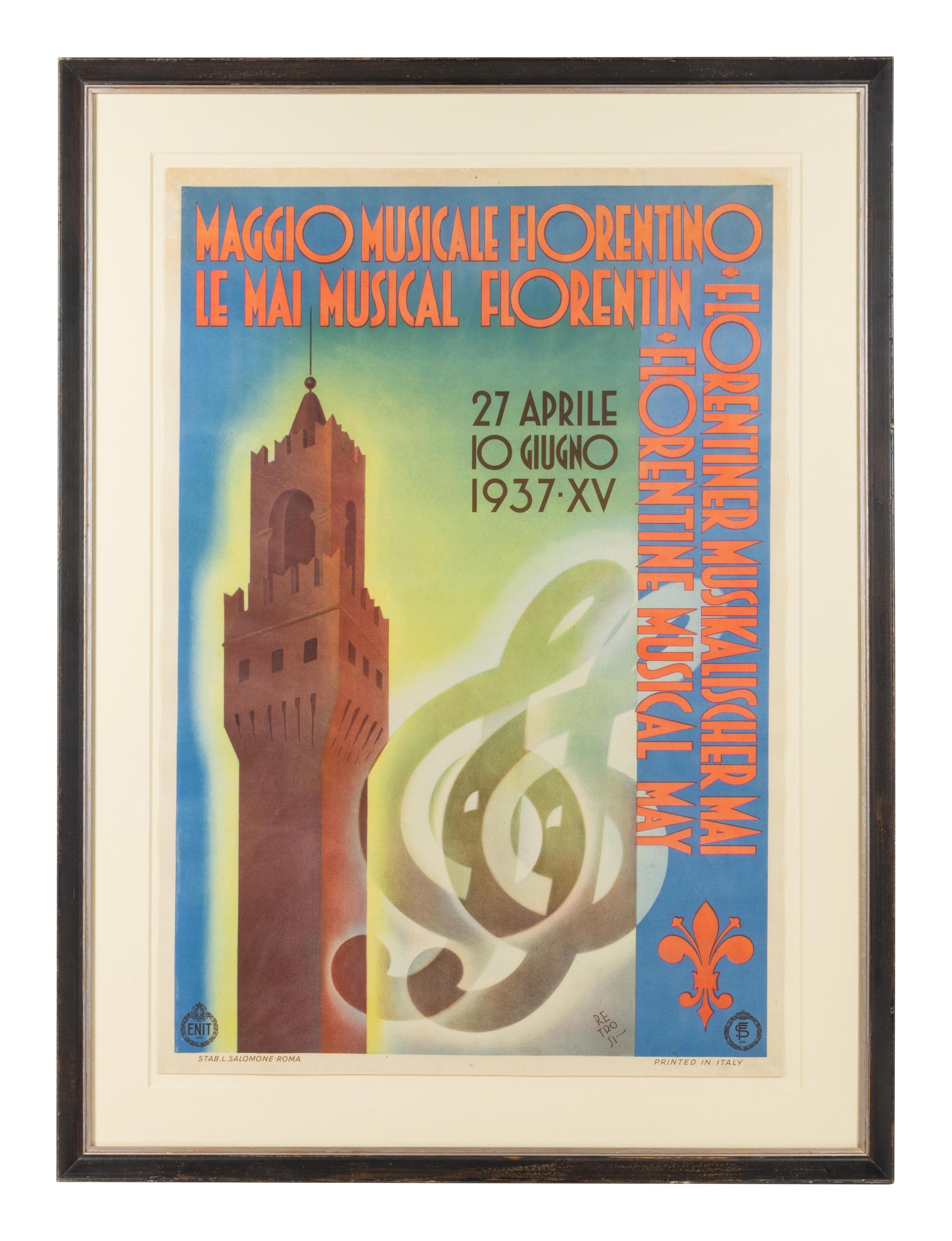 A L. Salomone Italian Travel Poster and a Tolosa Spain Travel Poster