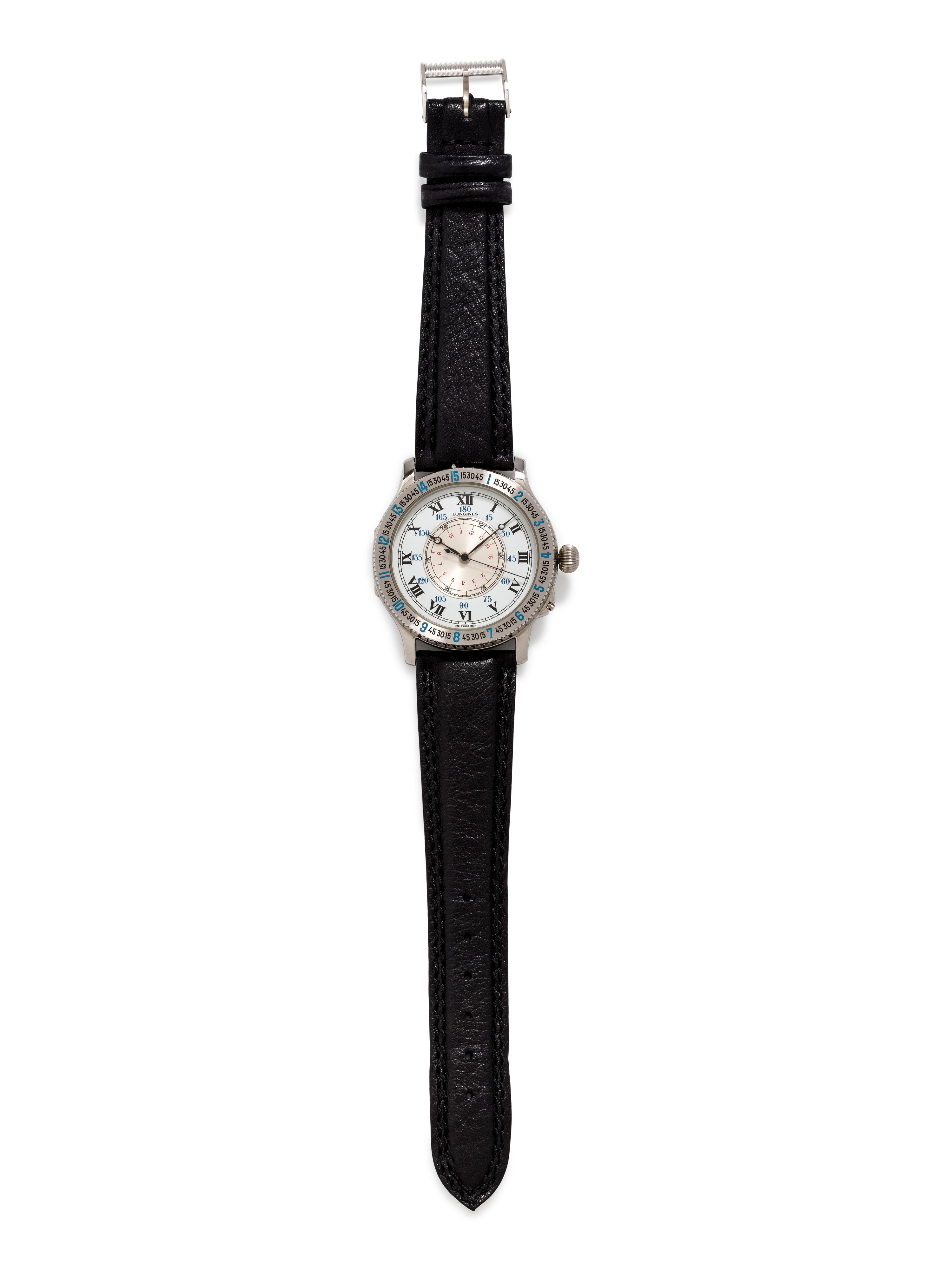 Longines, Stainless Steel Ref. 989.5215 'Hour Angle' Wristwatch