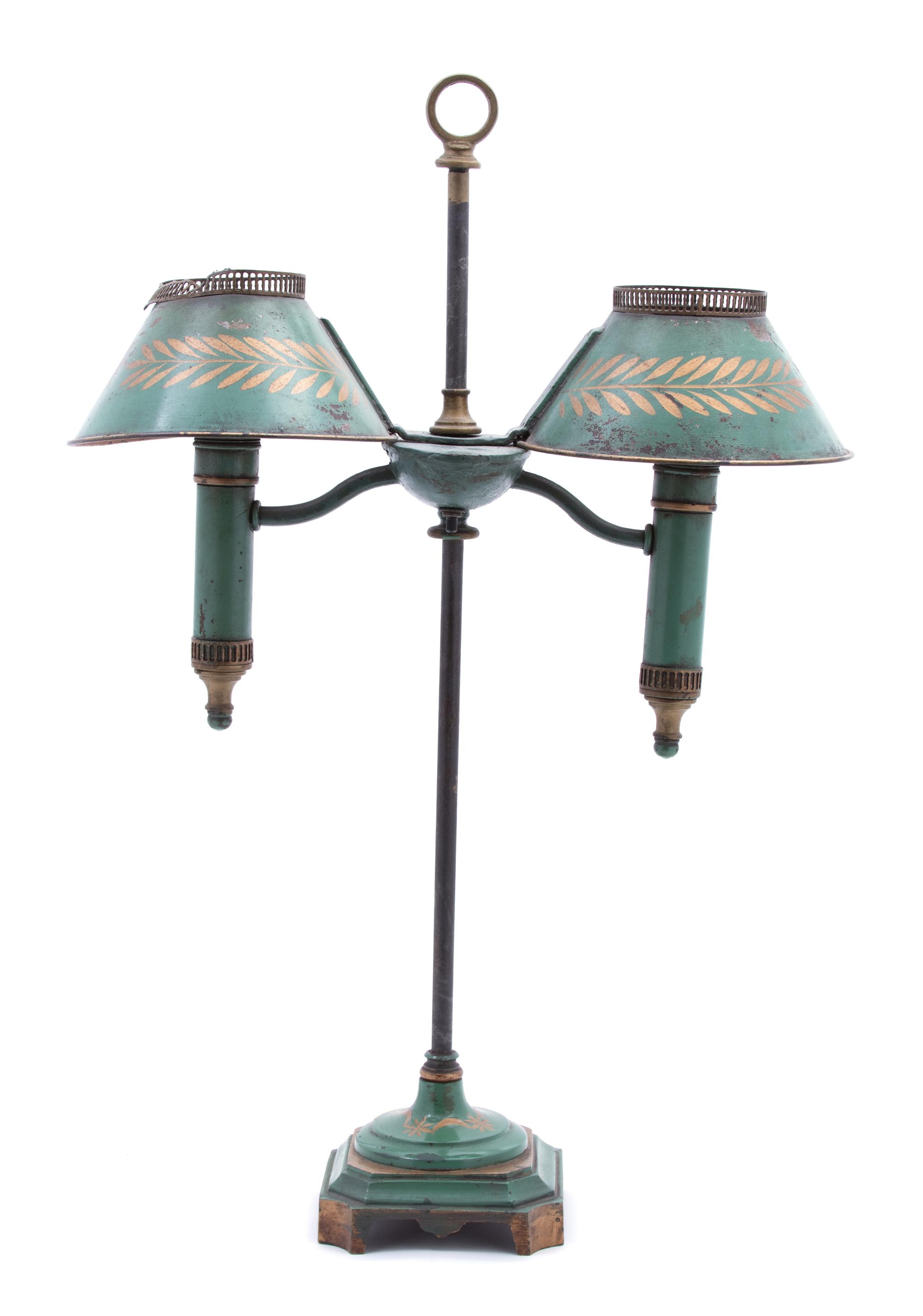 Continental Tole Student Lamp