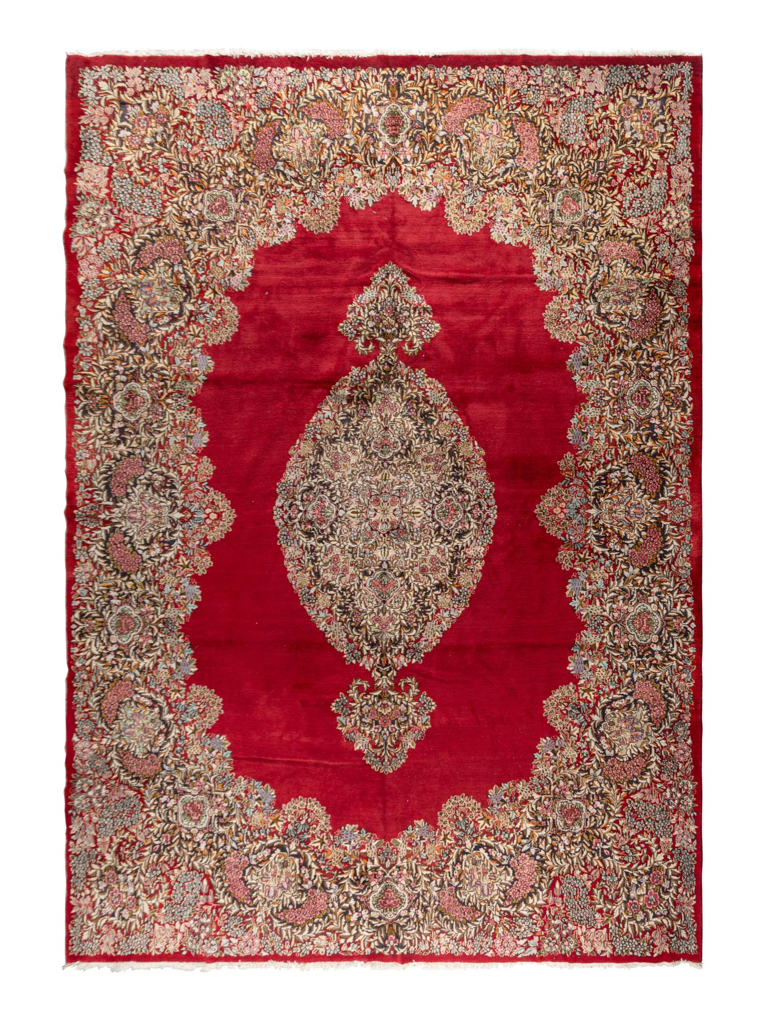 A Kirman Wool Rug