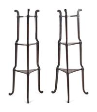 A Pair of Regency Style Three-Tier Stands