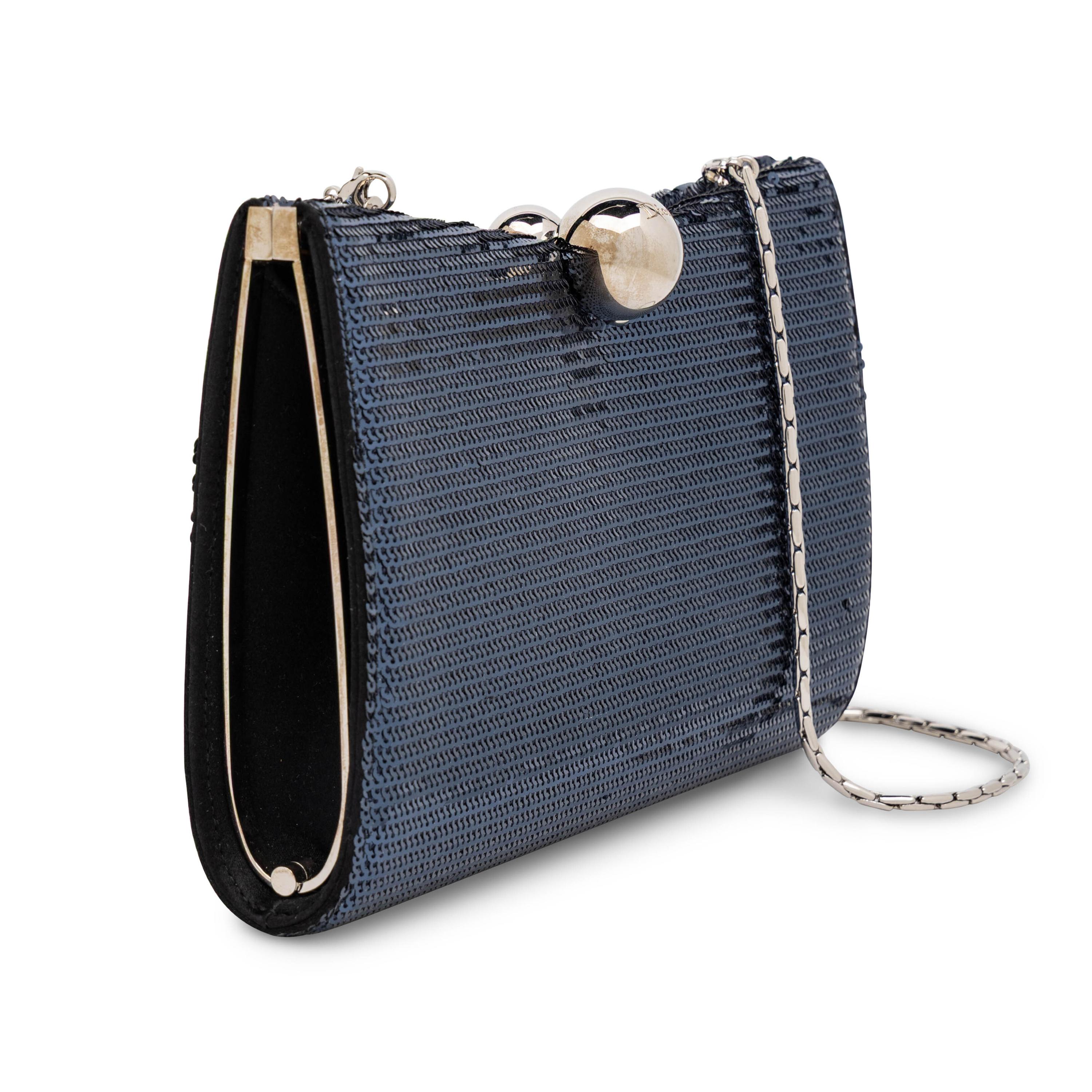 Christian Dior, Navy Sequined Clutch