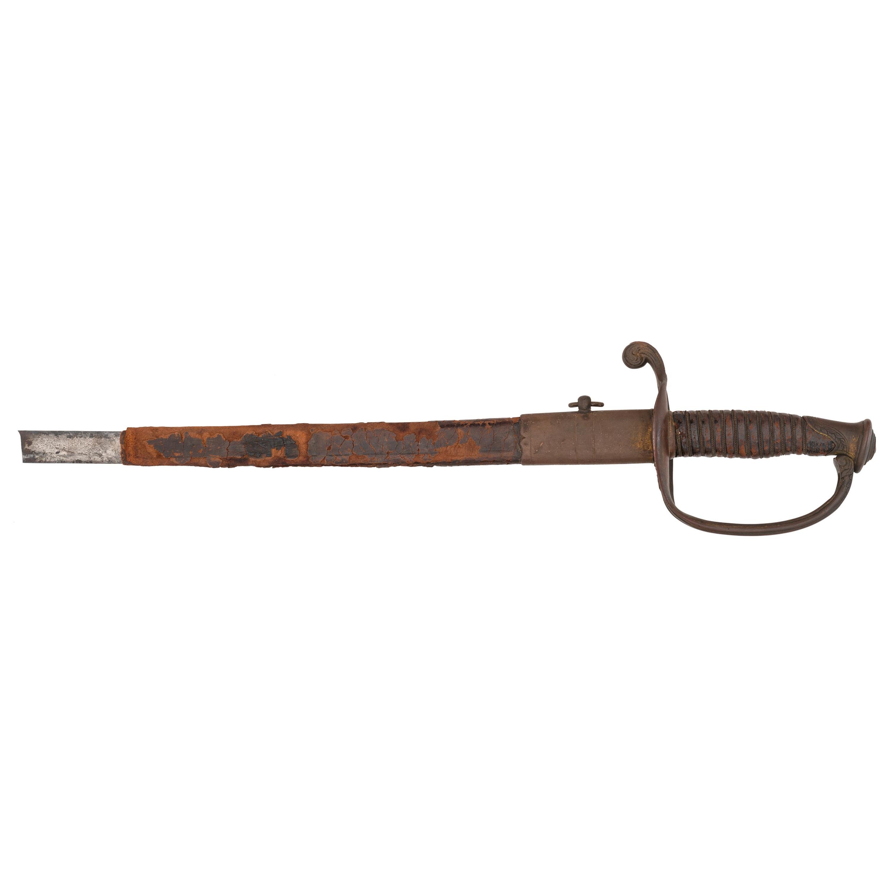 Confederate Agrider H. Dufilho Staff & Field Officer's Sword with broken blade. New Orleans, Louisiana.