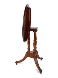A Federal Carved Mahogany Tilt-Top Tea Table Circa 1800-1815