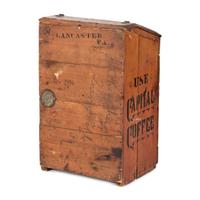 A Capital Coffee Painted Wood Store Bin
