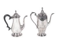 Two American Silver Coffee Pots — 20TH CENTURY