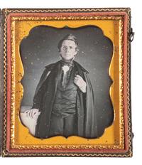 [AFRICAN AMERICANA] -- [EARLY PHOTOGRAPHY]. WASHINGTON, Augustus, (ca 1820/1821-1875), photographer. Sixth plate daguerreotype of a distinguished gentleman. Hartford, CT, n.d.