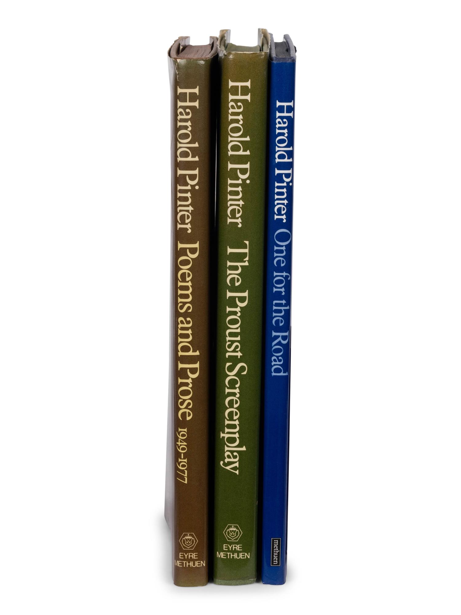 PINTER, Harold (1930-2008). A group of 9 works by Pinter, comprising: