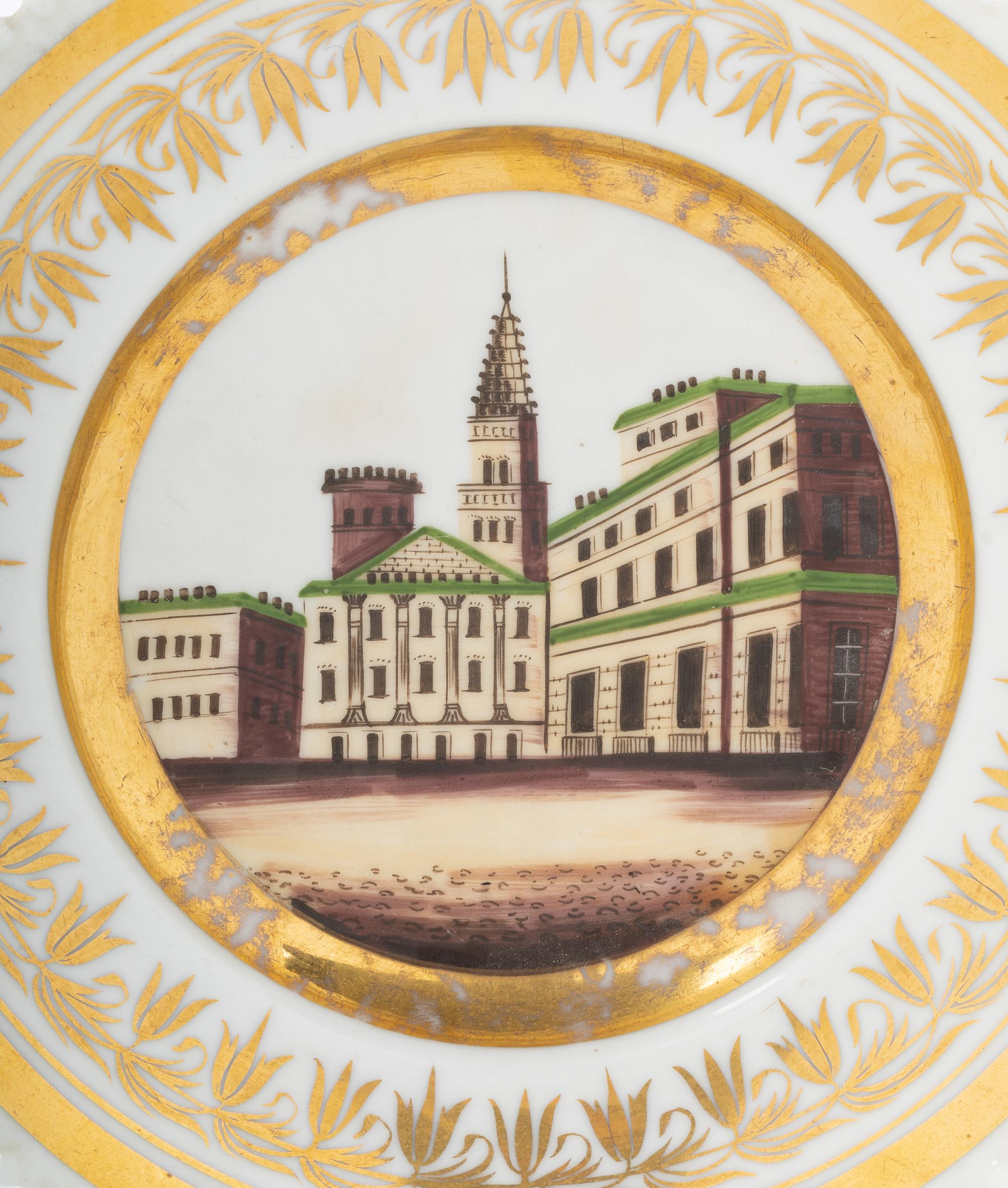 A Russian Porcelain Cabinet Plate