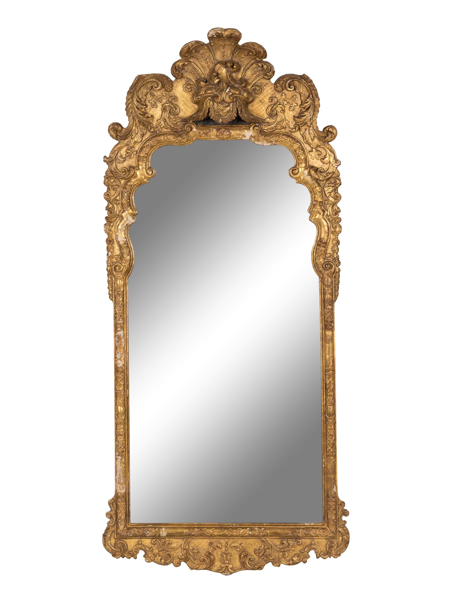 A George III Carved Giltwood Pier Mirror
