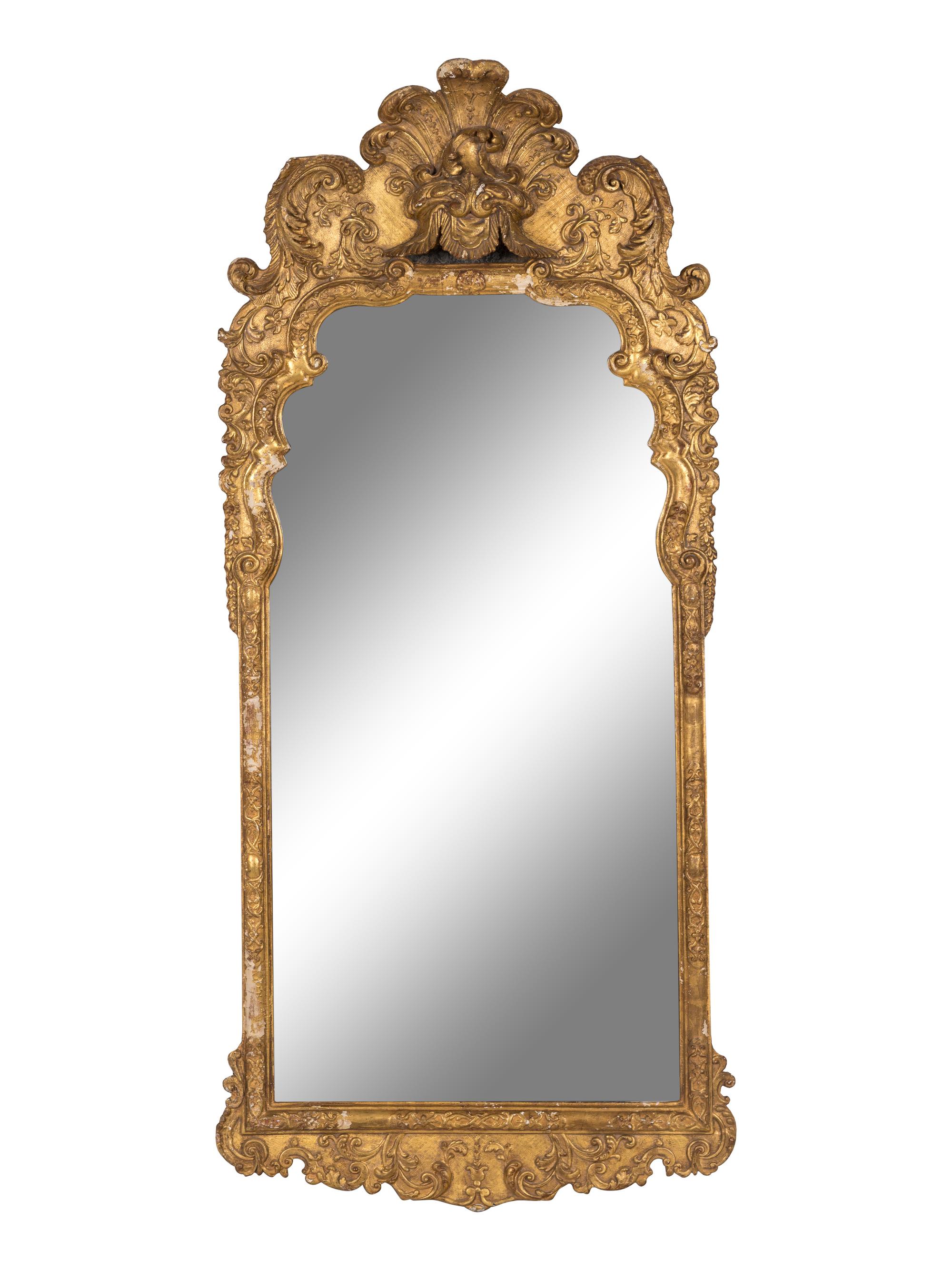 A George III Carved Giltwood Pier Mirror