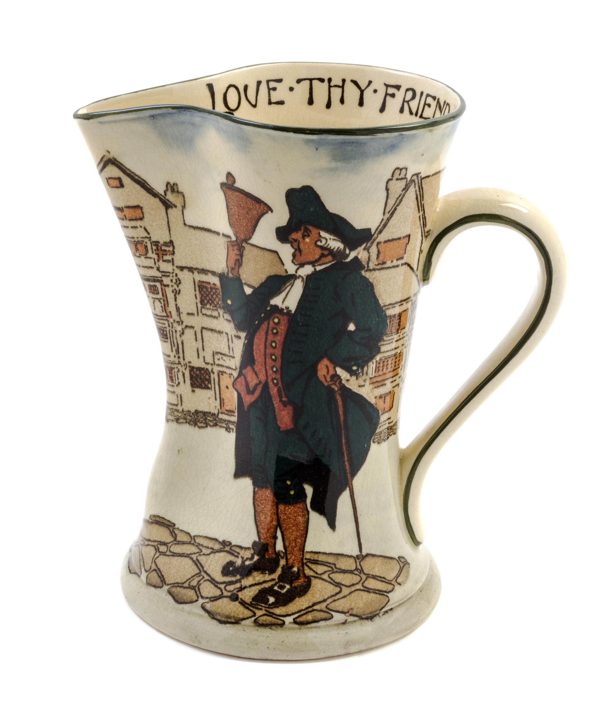 A Royal Doulton Ceramic Pitcher Height 8 7/8 inches. — 20TH CENTURY