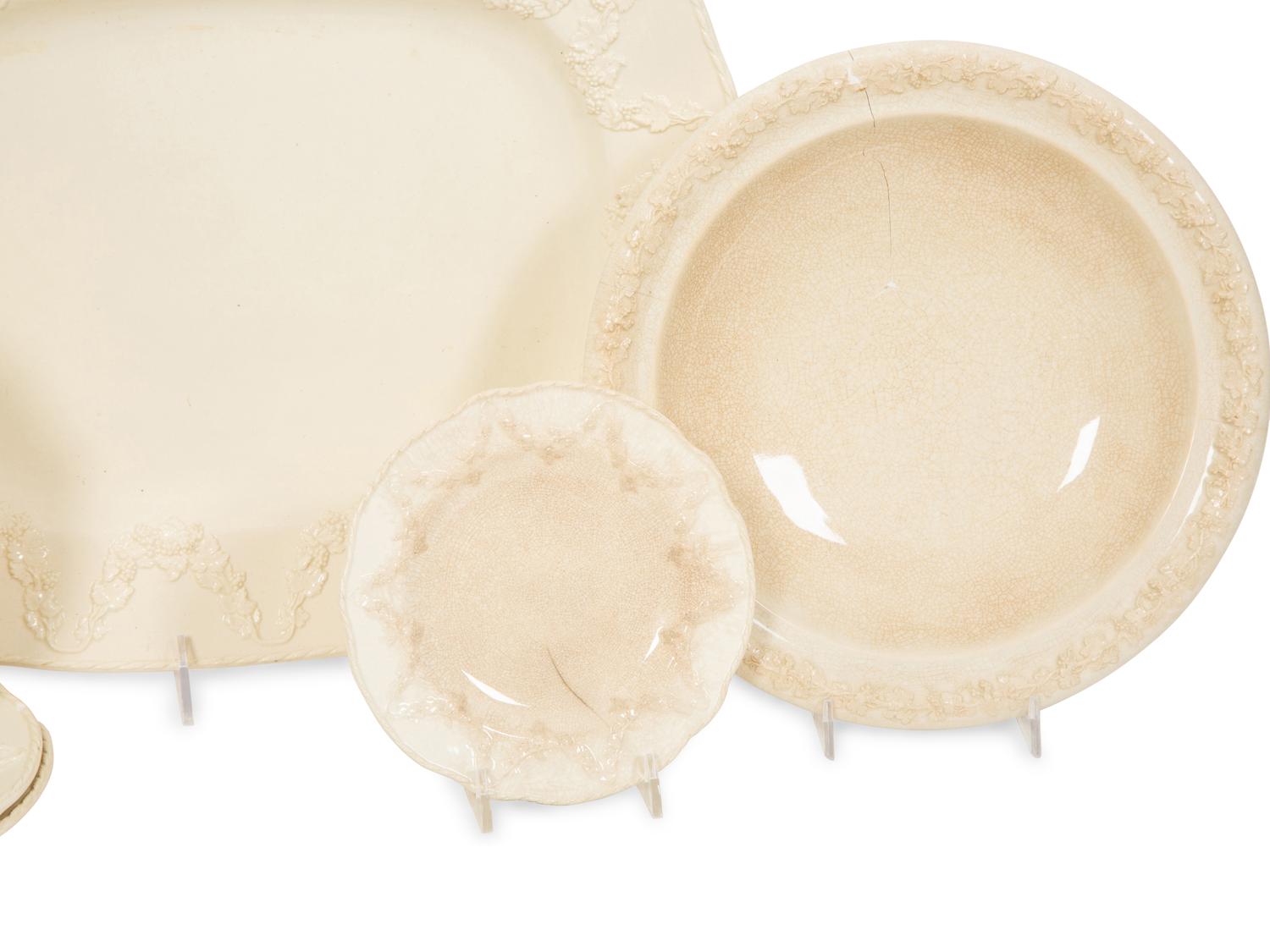 A Group of Wedgewood Eturia Queensware Dinnerware