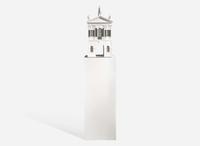 A painted wood architectural model of the Derby Summer House in Salem, MA, 20th / 21st century