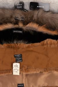 Thirteen Assorted Fur Collars: Including One Chanel, One Bergdorf Goodman, One Akris, and One J. Mendel