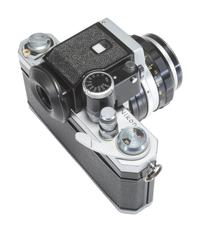[CAMERAS]. Nikon F 35mm camera outfit with additional lenses and other accessories.