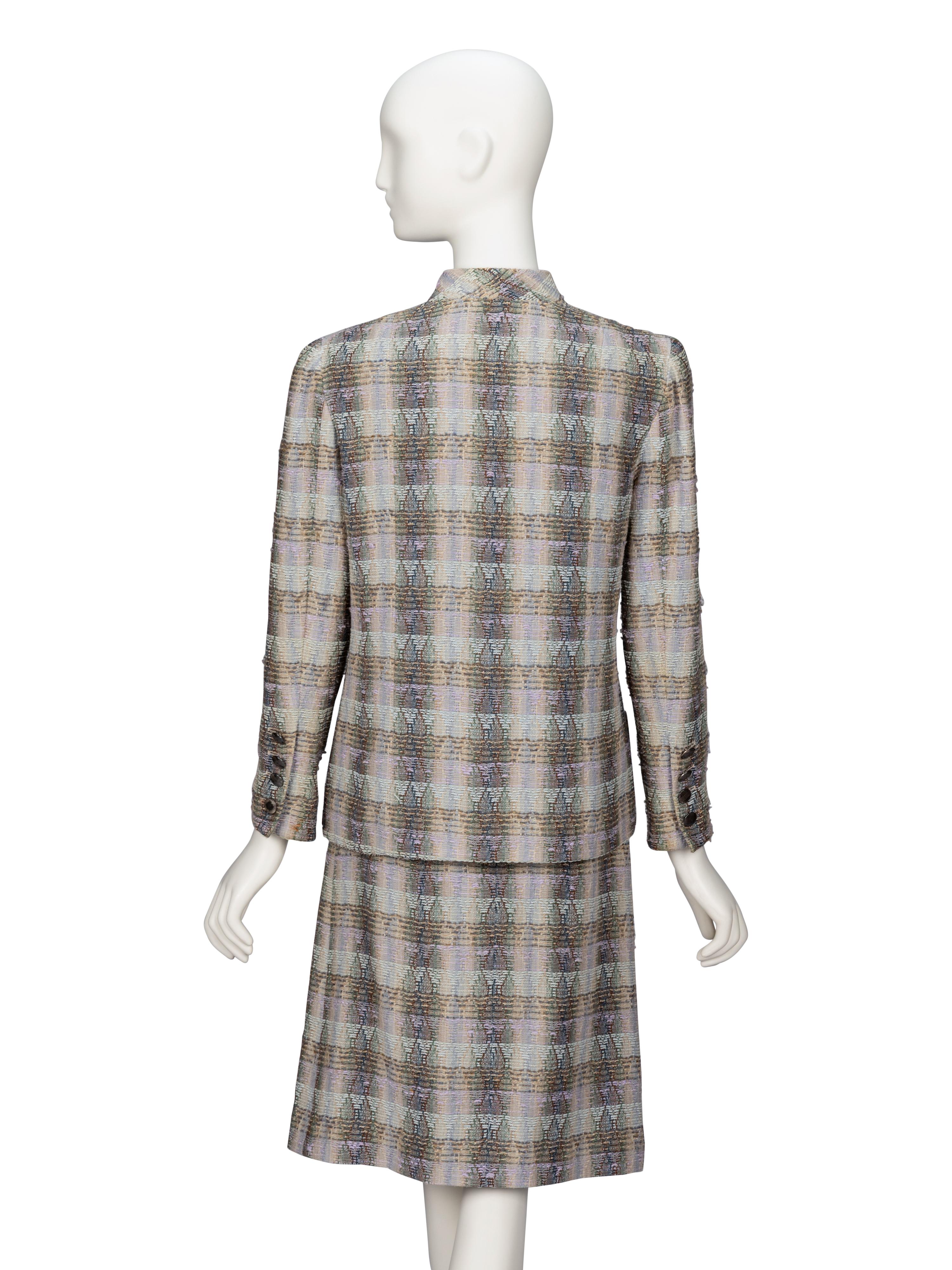 Chanel, Plaid Tweed Skirt Suit