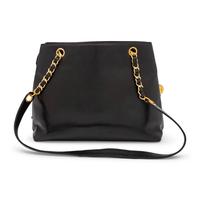 Chanel, Front Pocket Bag in Black Leather