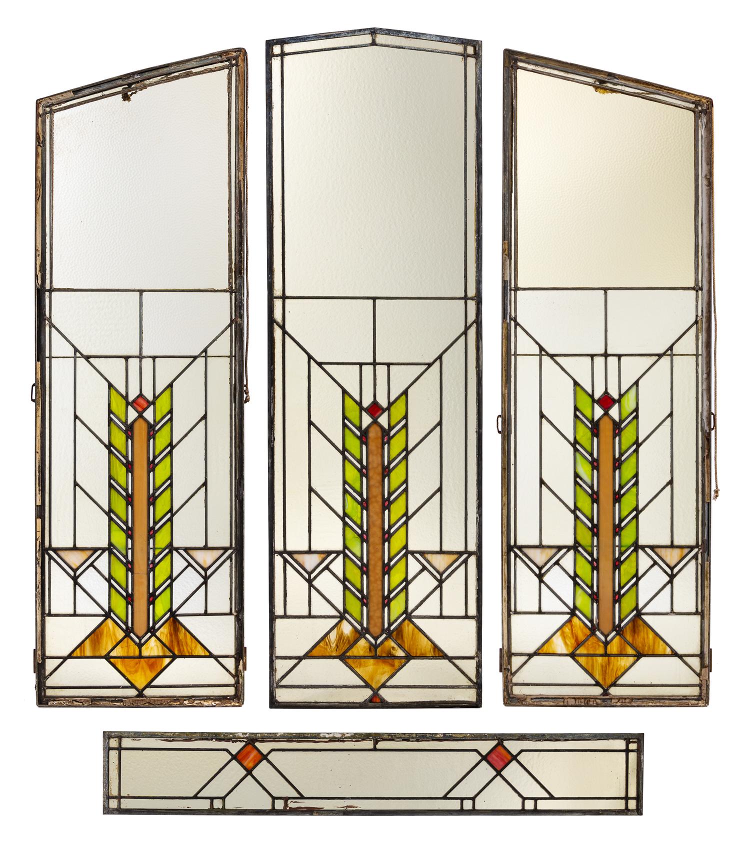 A Set of Four Windows for the First Methodist Episcopal Church of River Forest. Illinois, c.1912