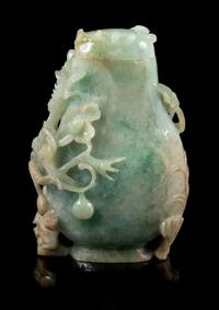 A Chinese Jadeite Covered Vase