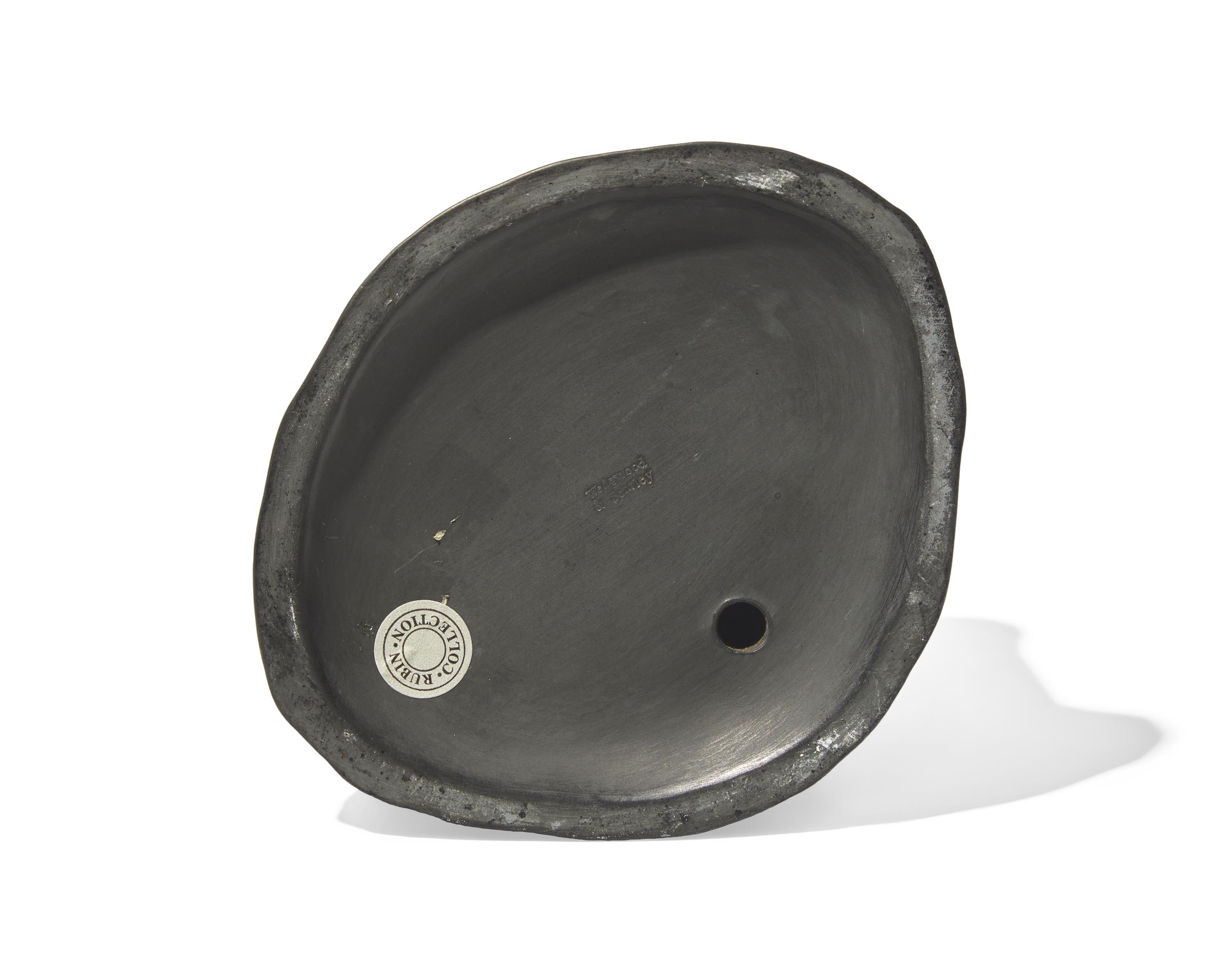 A Wedgwood and Bentley Black Basalt Inkstand