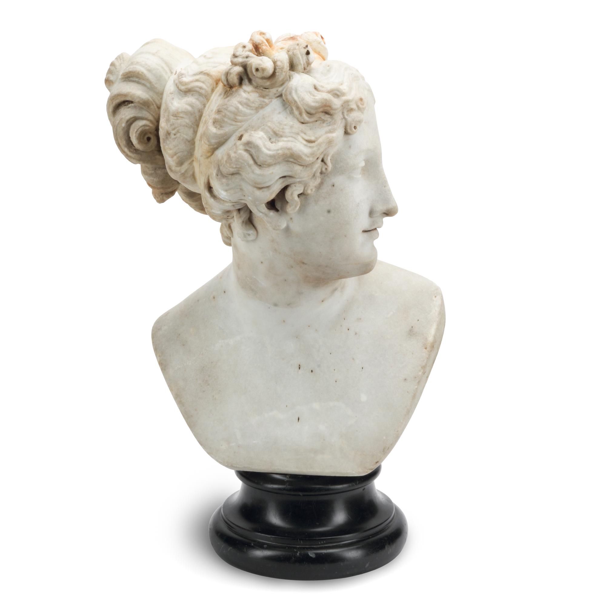 An Italian Marble Bust of Venus Italica