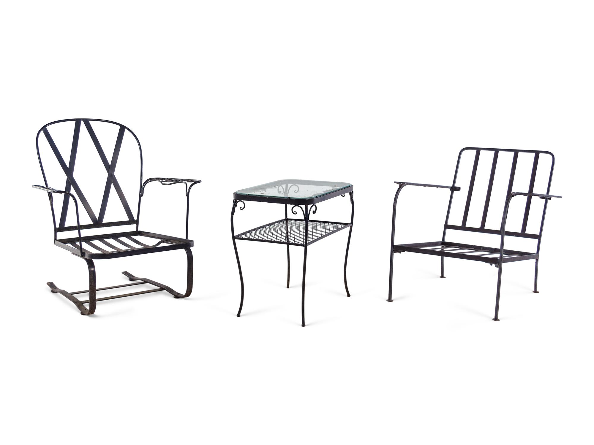 A Collection of Metal Garden Furniture
