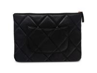 Chanel CC Clutch in Black Lambskin, 2019