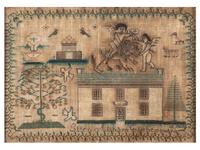 An English Embroidered Needlework Sampler