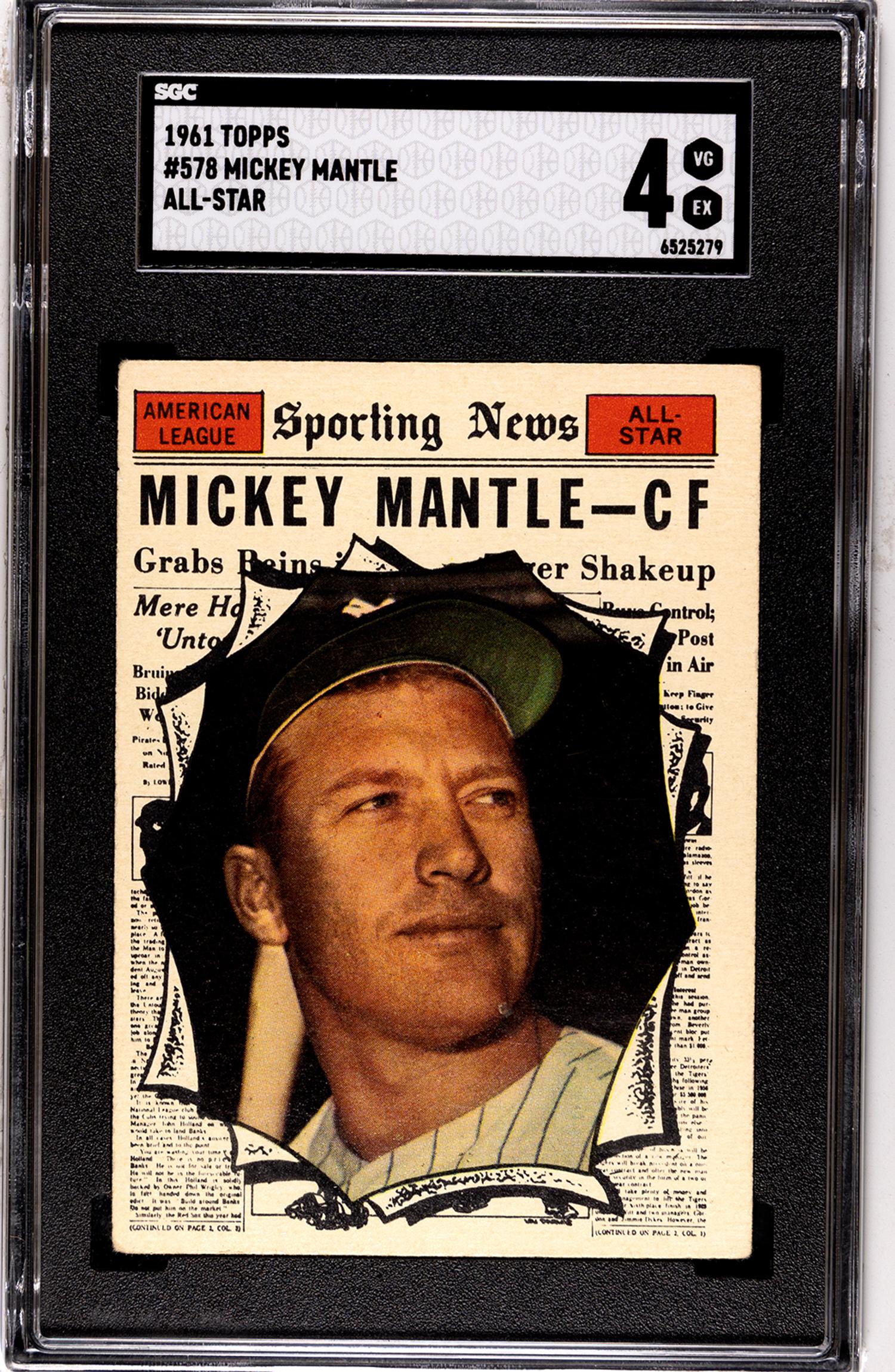 A Complete Set of 1961 Topps Baseball Cards Including SGC Graded Key Cards (589/589),