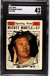 A Complete Set of 1961 Topps Baseball Cards Including SGC Graded Key Cards (589/589),