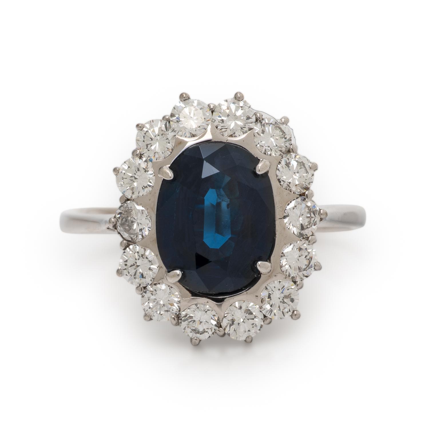 Sapphire and Diamond Ring