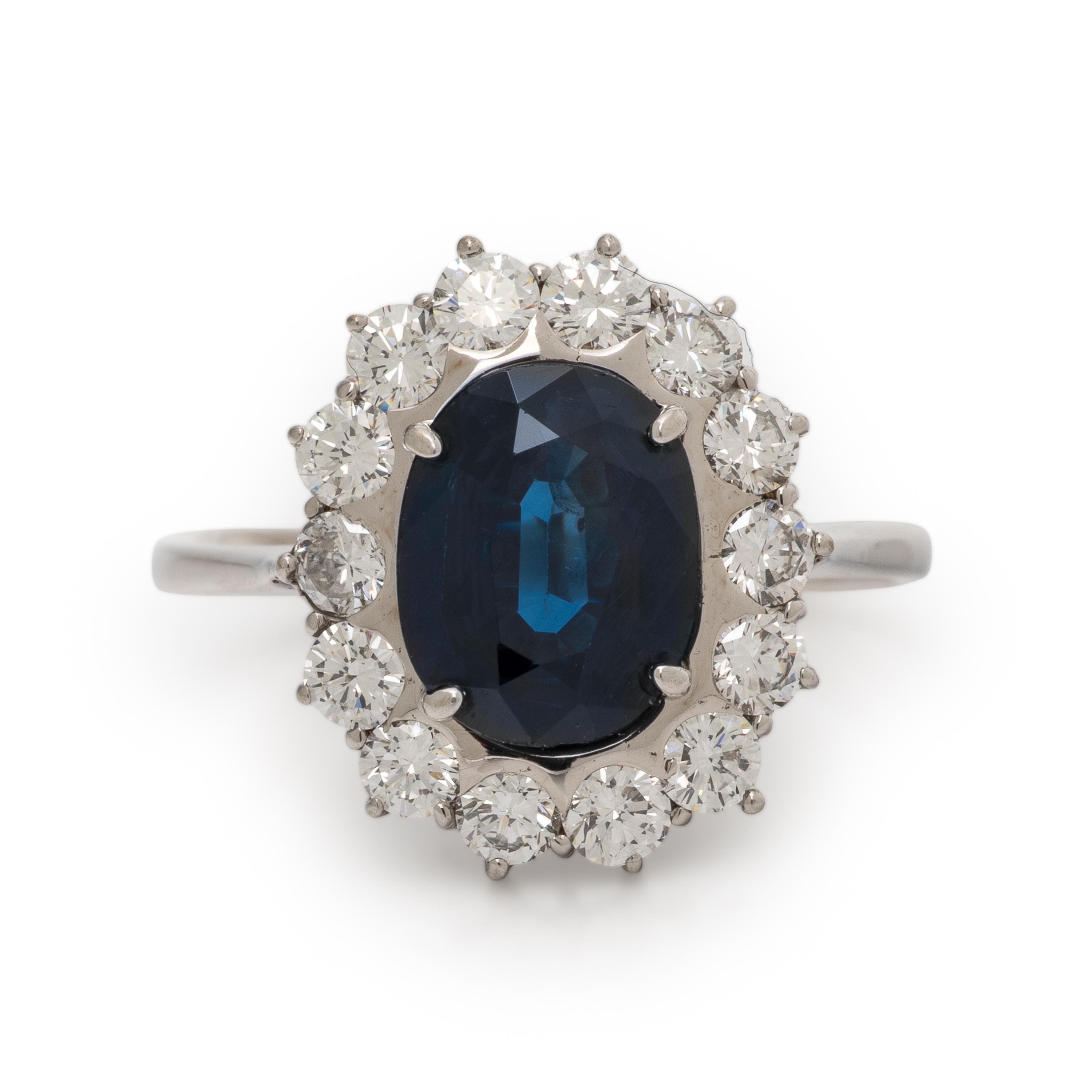 Sapphire and Diamond Ring