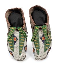 Sioux Beaded Hide Moccasins