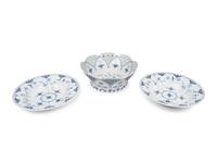 A Royal Copenhagen Blue Fluted Full Lace Porcelain Dinner Service