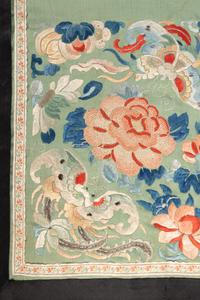 Four Chinese Embroidered Silk Articles