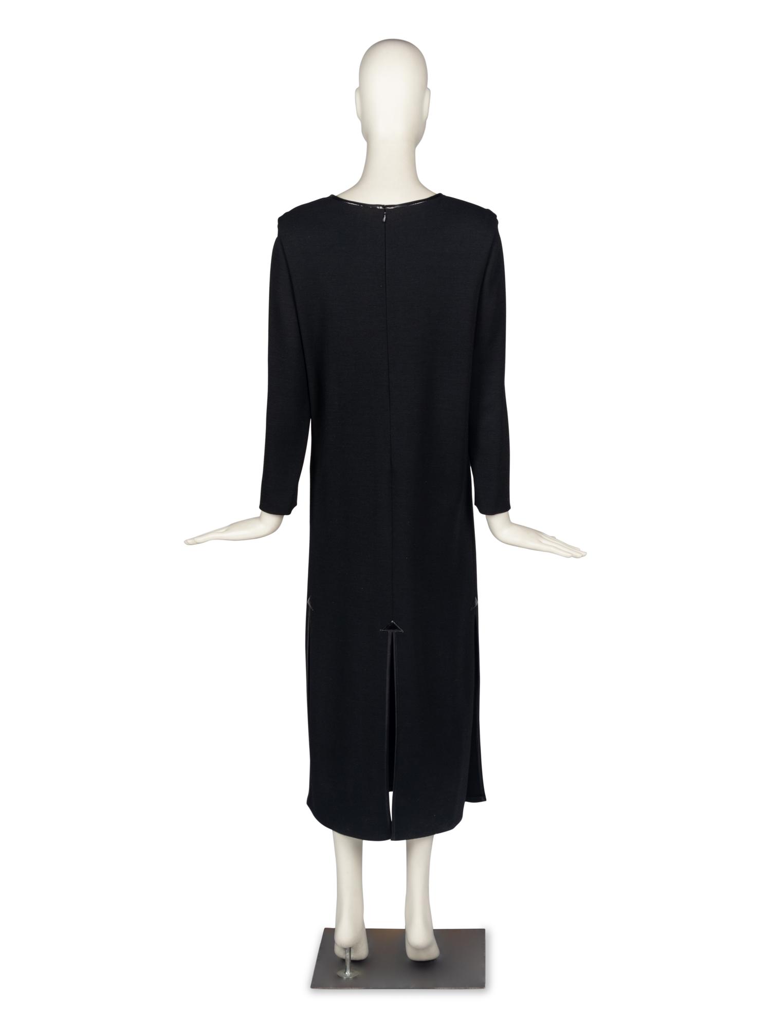 Pierre Cardin Haute Couture Dress with Vinyl Accents