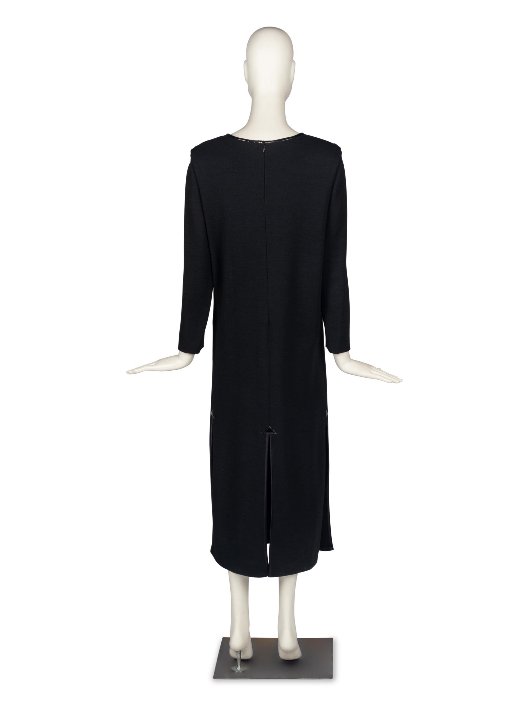 Pierre Cardin Haute Couture Dress with Vinyl Accents