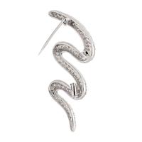 DIAMOND SQUIGGLE BROOCH