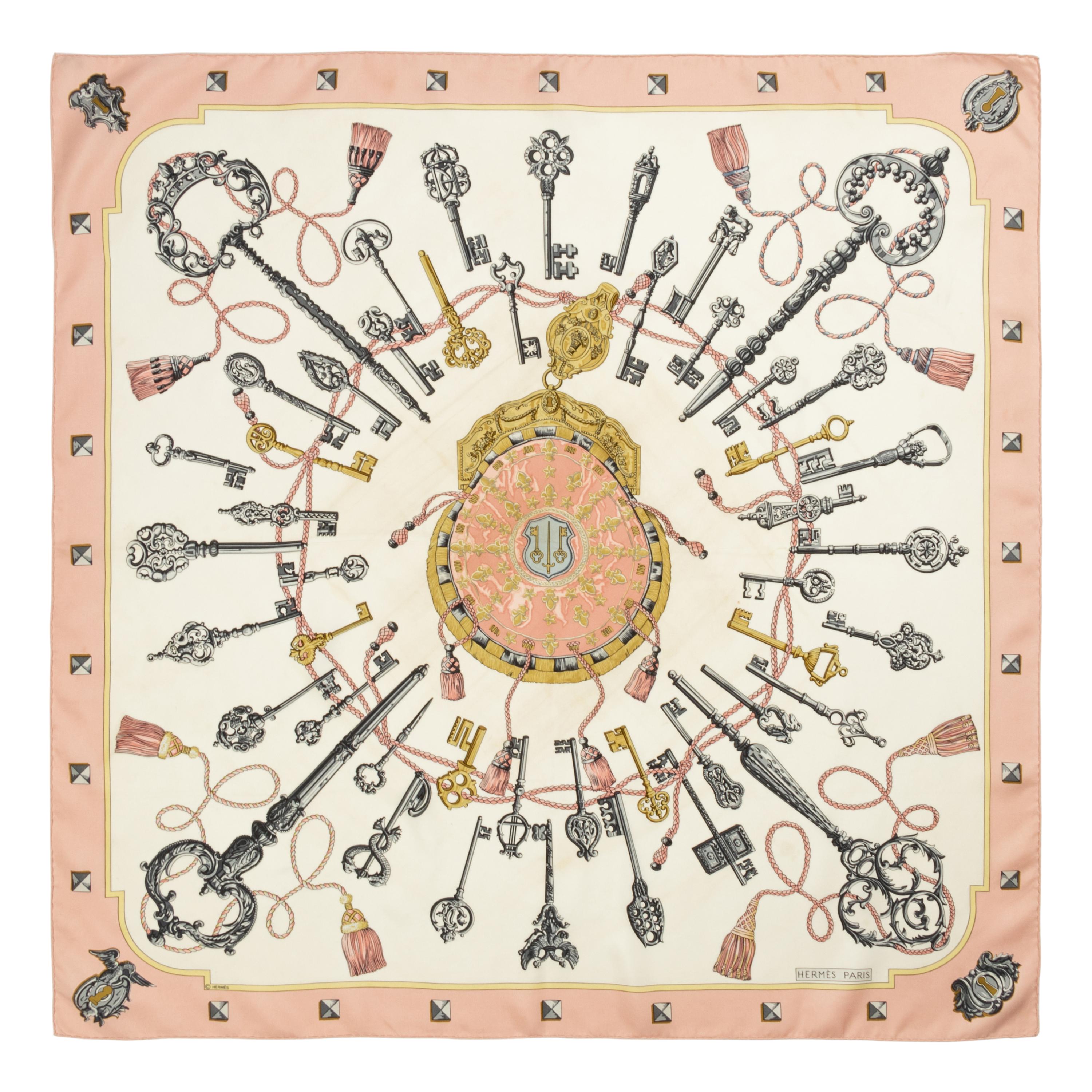 Three Hermès 90cm Scarves, 1960-70