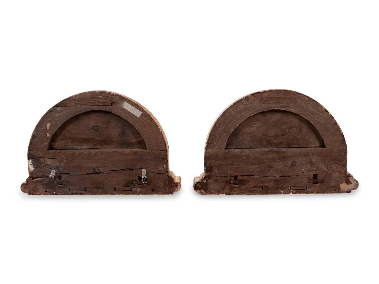 A Pair of Continental Giltwood Wall Brackets