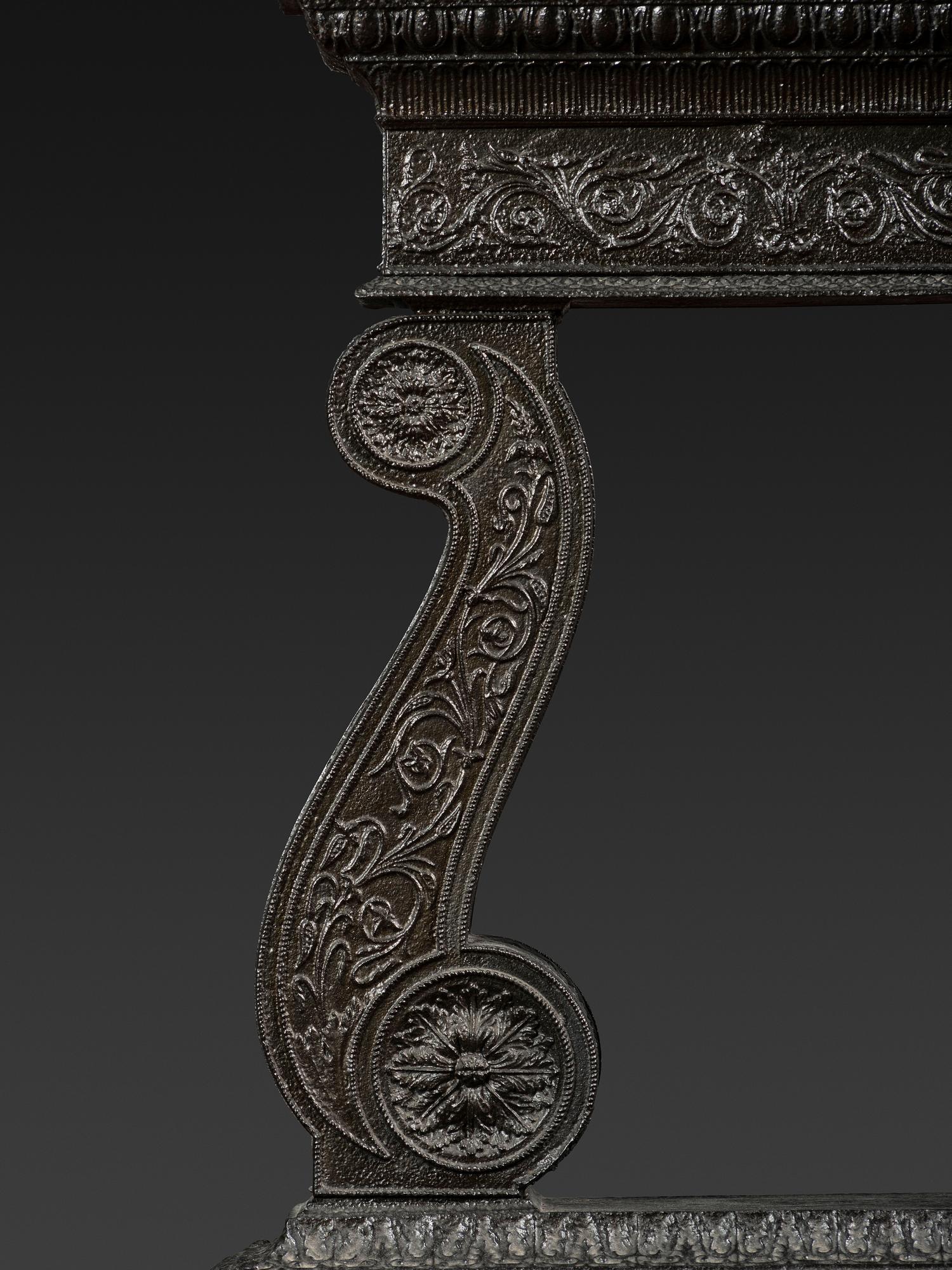 A Neoclassical Cast Iron Parlor Stove