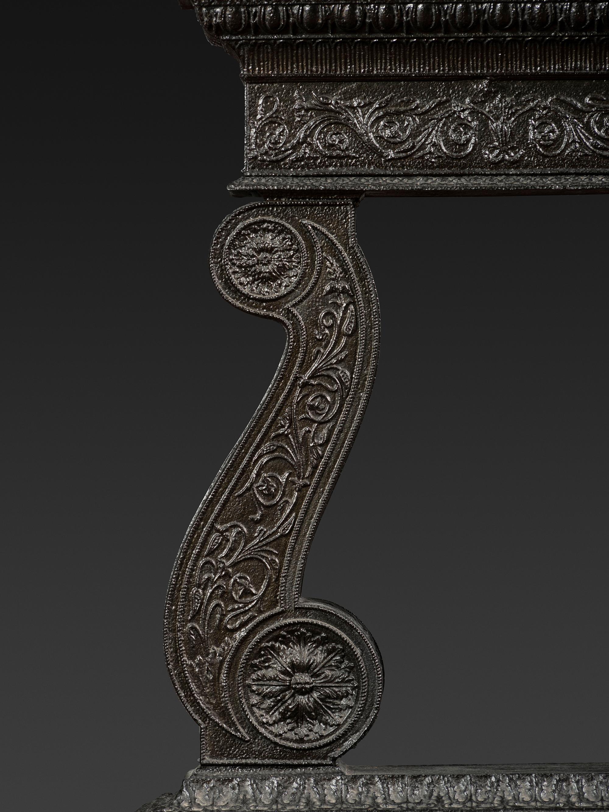 A Neoclassical Cast Iron Parlor Stove