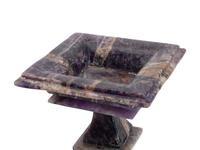 A Pair of Hardstone Square Tazze