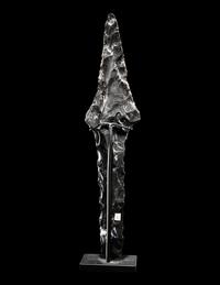 An Aztec Obsidian Eccentric Blade