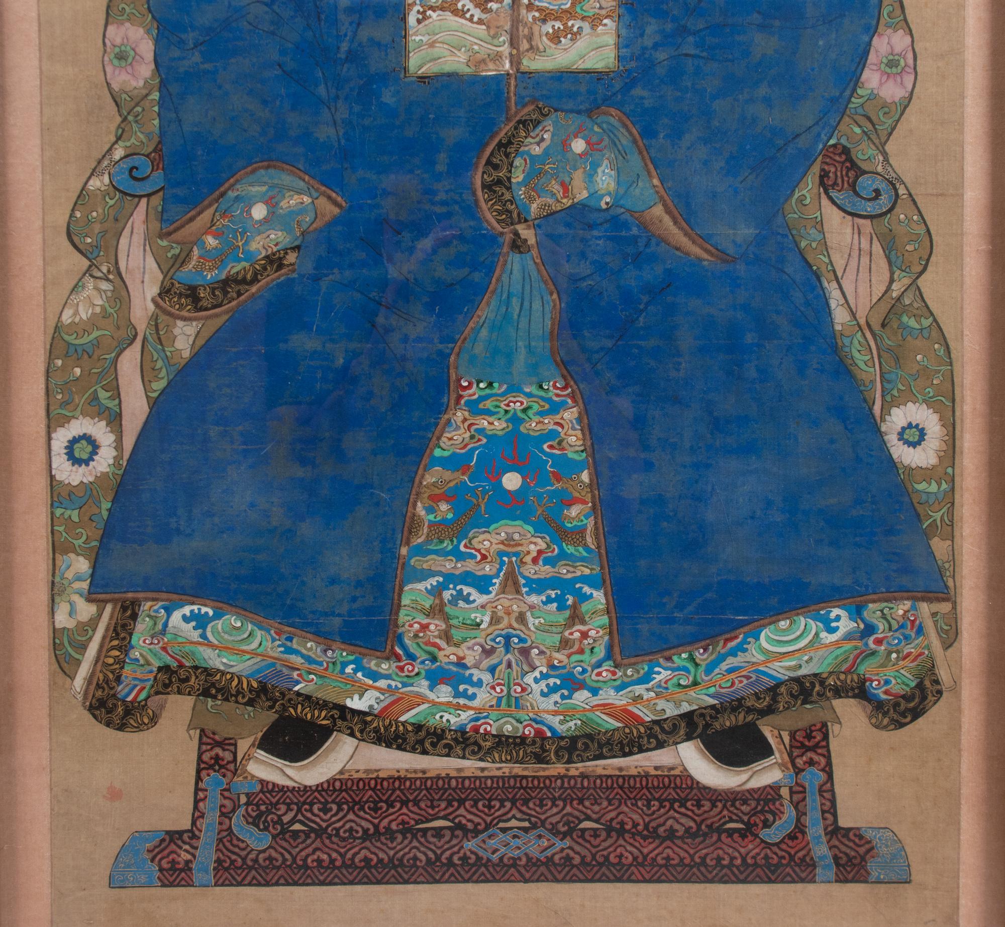A Chinese Ancestral Portrait on Silk